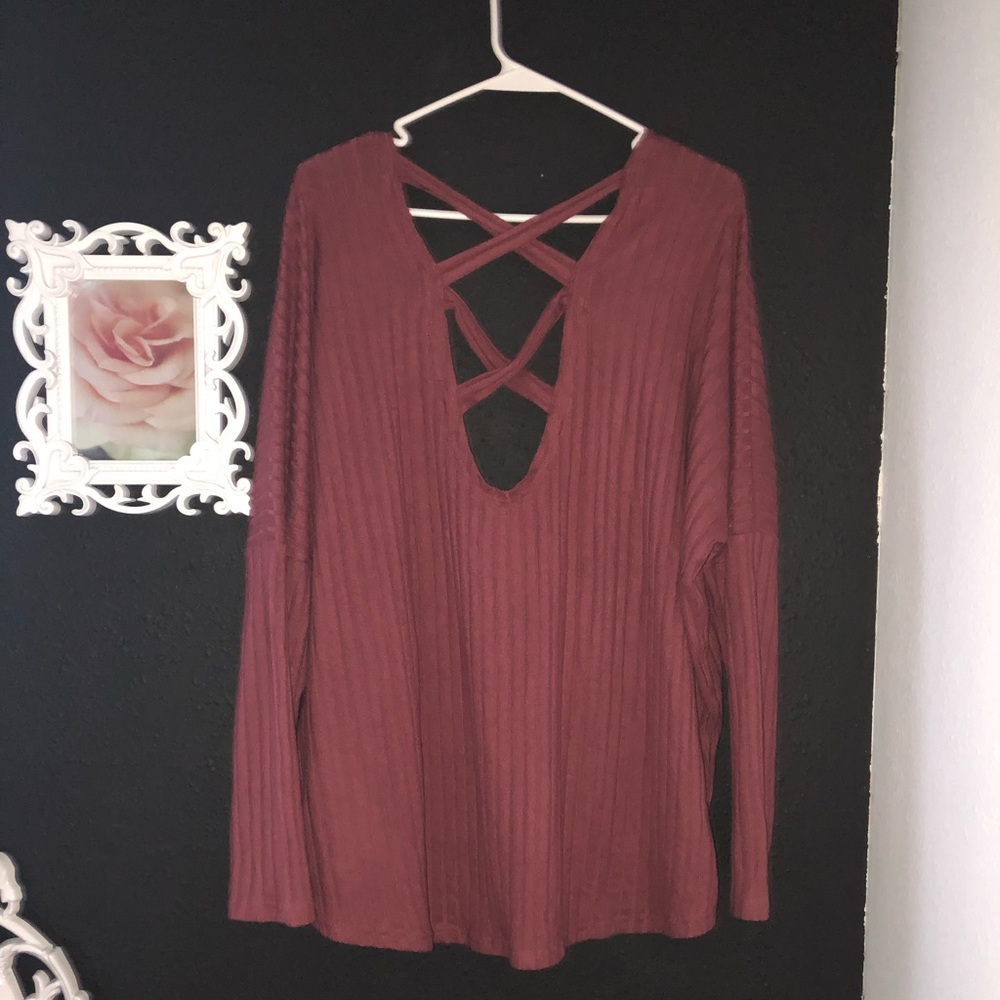 Reddish Purple Cardigan